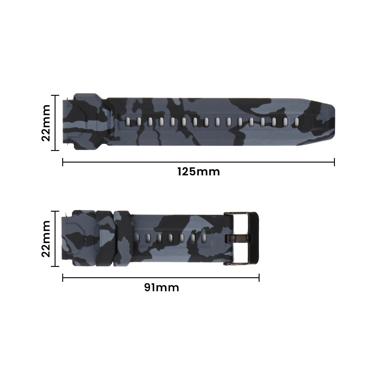 Siliconen camouflageband - Groen